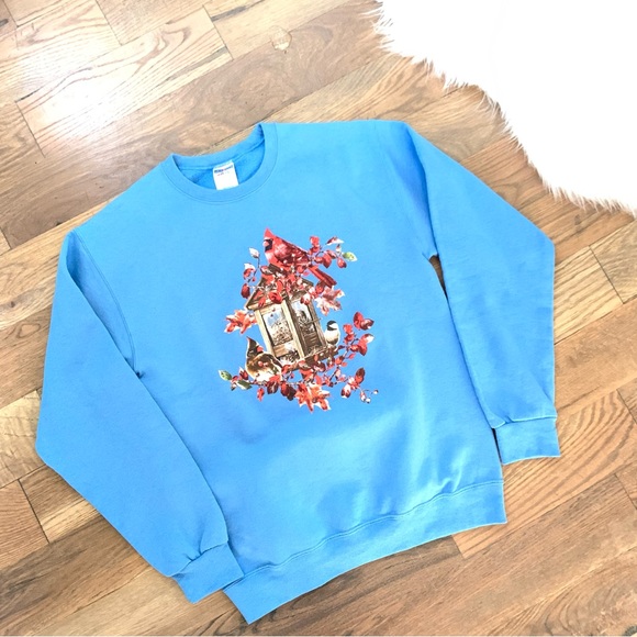 Jerzees Vintage Crewneck Cardinal Sweater Size Small - Picture 4 of 7